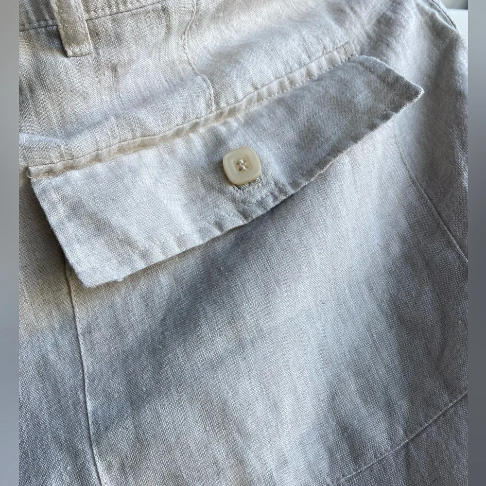 Lorenier 100% linen pants
